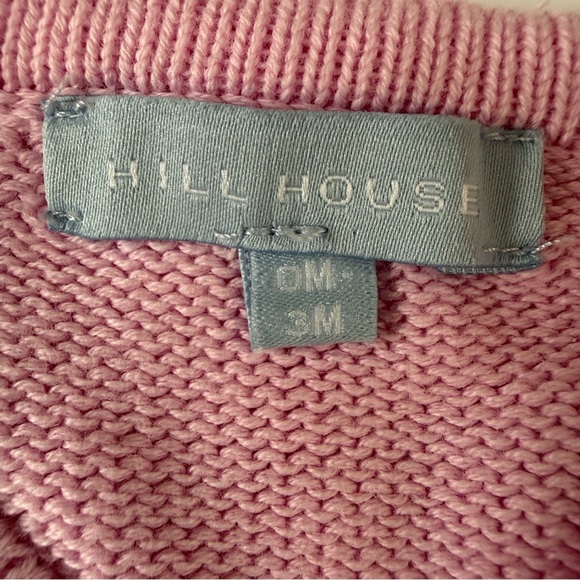 Hill House Home Tiny House Cardigan Pink Heart Buttons 0–3 Months - Picture 5 of 5